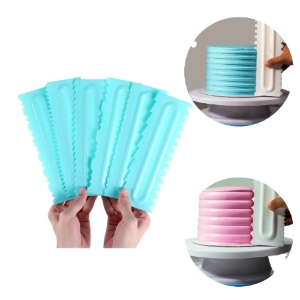 Espátula Raspador con Peine Para Pastelería