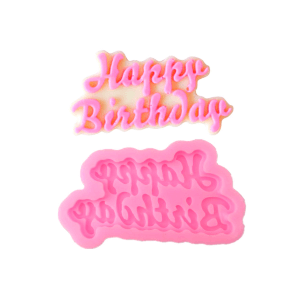 Molde de Silicona Fondant Happy Birthday