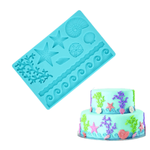 Molde de Silicona Fondant Marino