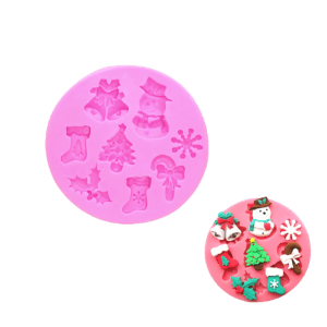 Molde de Silicona Fondant Navidad