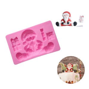 Molde de Silicona Fondant Navidad