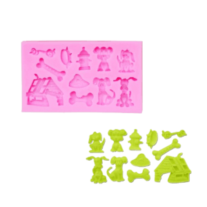 Molde de Silicona Fondant Perritos