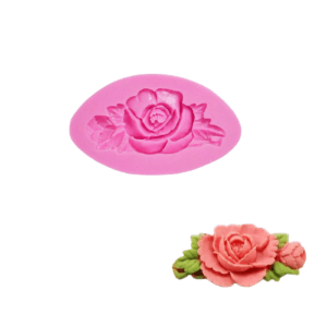 Molde de Silicona Fondant Ramo Rosa