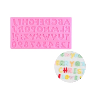 Molde Silicona Fondant de Letras y Números
