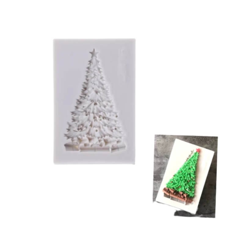 Molde de Silicona Fondant Árbol de Navidad